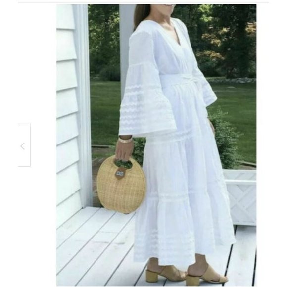 Lisa Marie Fernandez Dresses & Skirts - Lisa Marie Fernandez 3X White Rick Rack Dress